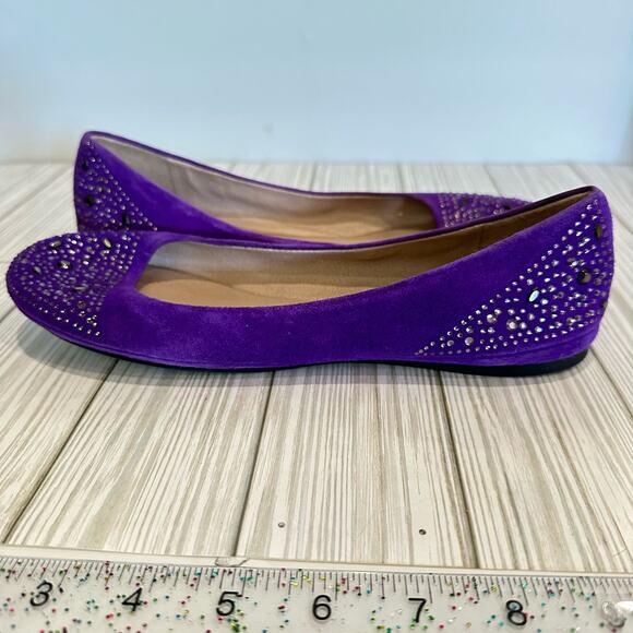 Vince Camuto Ervion Purple Suede  Leather Uppers Size 8 - Picture 6 of 9